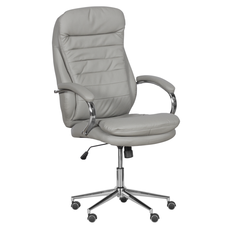 prezidentski-ofis-stol-carmen-6113-1-siv Президентски офис стол Carmen 6113-1 - сив - Image 1
