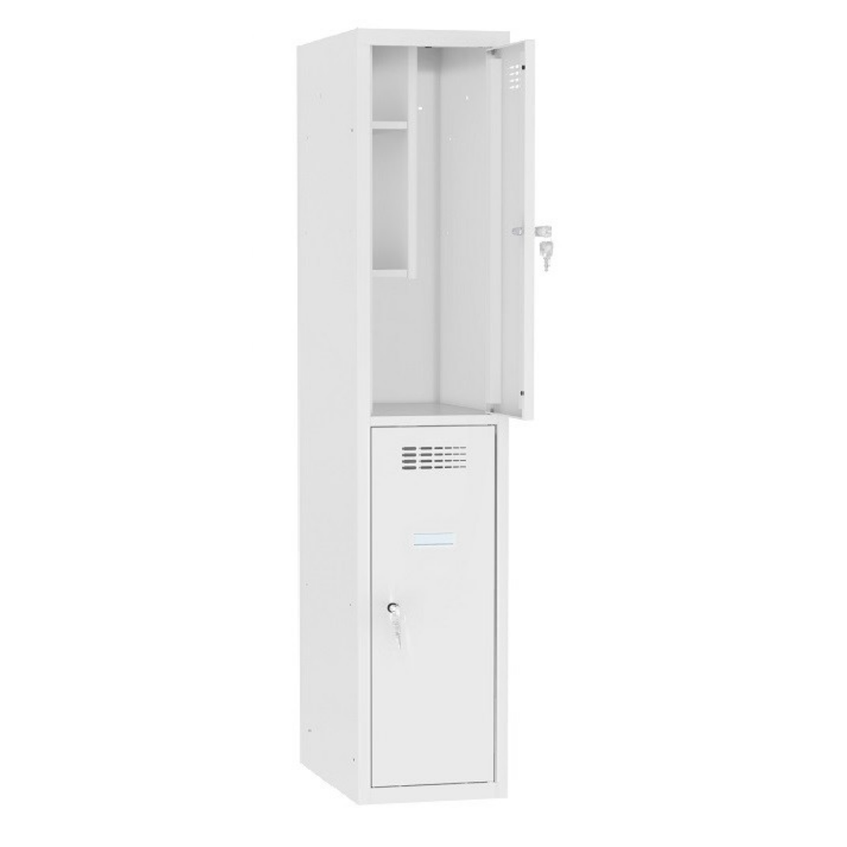 msus-412-open Метален шкаф-гардероб MSUS 412 DB - Image 1